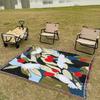 Manta de camping personalizada transfronteriza, resistente a la humedad, tapiz jacquard, estilo dibujos animados, toalla de sofá, manta de hilo, manta multifuncional para sofá.