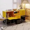 Aparador Vintage Usm de Aço Inoxidável Casa Ins Cor Dopamina Armário de Armazenamento Combinação de Módulos Armário de Armazenamento