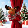 Suprimentos para Decoração de Natal, Clipes Decorativos para Cortina de Casa, Clipes de Boneco Cartoon, Decorações para Vitrines, Presentes de Natal