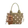 Bolso Cruzado Informal para Viajes Cotidianos Lona de Lunares Estilo Nuevo Bolso Versión Coreana Bolso de Nicho 2026 Bolso de Mano Versátil de Gran Capacidad para Mujeres
