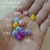 Flor de simulación de plástico lila narciso rosa lirio camelia peonía material para joyería DIY