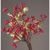 Decoração de Casamento com Flores Fruta Vermelha Fruta de Outono Azevinho Atacado Entrada Decoração de Casa Fruta Vermelha Fruta da Fortuna Colocado Flor de Seda