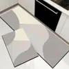 Tapetes de Piso para Cozinha de Lama Diatomácea, Antiderrapantes, Absorventes de Água, Absorventes de Óleo e Resistentes à Sujeira, Tapetes em Faixa para Casa, Banheiro e Porta de Vaso Sanitário