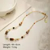 Collar de Perlas Ojo de Tigre Chino Nuevo Nala para Mujer Sentido de Diseño de Nicho Lujo Ligero Sensación de Alta Gama Cadena para Clavícula Accesorio Versátil