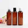 Botella redonda de hombro de 200 ml con tapa de Qiuqiu, botella con tapa para loción de agua, botella con tapa de Qiuqiu para detergente, botella de repuesto para gel de ducha