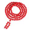 Pulseira de miçangas redondas de areia vermelha de cinábrio 108 voltas de cinábrio minério bruto baixo teor pulseira de areia vermelha casal pulseira de várias voltas