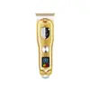 Cortapelos Kemei para Hombre Hecho a Medida de Fábrica Km-078, Cortapelos Eléctrico Metálico de Salón con Pantalla Digital y Cuchilla de Hueco Estrecho