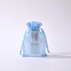 Novas Sacolas de Malha Brilhantes para Água Transfronteiriças, Sacolas de Organza de Alta Densidade, Sacolas de Embalagem de Presente e Joias de Cor Sólida com Logotipo Personalizado