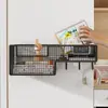 Estante de almacenamiento para dormitorio, cesta colgante de mesita de noche, cesta de almacenamiento para litera de dormitorio, herramienta de almacenamiento colgante tipo gancho montada en la pared