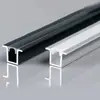 Canal de Aluminio para Luz Lineal LED con Borde, Luz Lineal, Luz Lineal de Aleación de Aluminio Montada en Superficie y Empotrada, Perfil de Aluminio, Exportación