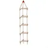 Escada de Escalada de Parede Interna para Crianças Estrutura de Escalada de Madeira Nervurada Estrutura de Escalada para Bebês Equipamento de Fitness Doméstico Barra de Puxar