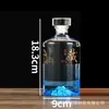 Botellas de Licor de Vidrio Kai Shan al por Mayor de 500 ml, Material Blanco Cristalino, Transparentes, Botellas de Vino Vacías para Elaboración Propia, Botellas de Vino de Dispensación Selladas de Alta Gama