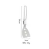 Acero Inoxidable 304 Utensilios de Cocina Plegables Utensilios para Picnic al Aire Libre Viaje Camping Conveniente Olla Multifunción Pala Cuchara Traje