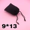 Bolsa de franela 5*7 fabricante bolsa de joyería 7*9 bolsa de franela negra bolsillo para manojo joyería 9*13 batería móvil