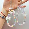 Cuentas prismáticas cuadradas pequeñas de 8 mm de color sólido transparente alto, chapadas en color UV, material para abalorios para hacer cadenas para teléfonos móviles, collares de cuentas, accesorios de joyería
