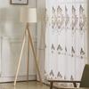 Cortinas de estilo europeo, directas de fábrica, con hilo bordado francés, cortinas semi-sombreadas, gasa blanca, para sala de estar, dormitorio, partición.