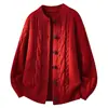 Suéter Cardigan de Punto Trenzado Estilo Old Money para Hombres y Mujeres 2026 Otoño/Invierno Nuevo Estilo Cálido Casual Moda Tejidos Prendas de Abrigo
