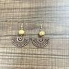 Nuevos Pendientes de Abanico de Madera Retro Estilo Chinoiserie para Mujer, Pendientes de Madera Tallada Zen Estilo Nacional Diseño de Nicho Pendientes Personalizados