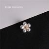 Broche Margarita Pequeña Estilo Japonés y Coreano Broche de Perlas para Mujer Botón Pequeño Antiluz Pin para Cuello de Camisa Botón para Chal Joyería