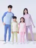 Conjunto de Ropa de Otoño para Adolescentes, Conjunto de Ropa Interior Térmica para Niños, Camiseta de Algodón Base para Niños, Pijama de Estudiante para Niñas Mayores