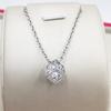 Moda amor Cubo Mágico zircônia estéreo colar temperamento strass quadrado pequeno corrente curta clavícula feminina Atacado
