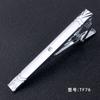 Presilha de Gravata de Metal Yiwu Entrega Fábrica Pronta Entrega Transfronteiriça Mais Vendida Prata Terno Formal Negócios Terno Masculino