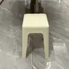 Banqueta de plástico para uso doméstico, ultra-espessa, banqueta macia acolchoada para sala de estar, banco para sala de jantar, banqueta extra estilo nórdico, modelo popular espessado para uso doméstico