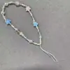 Cordão para Celular Flores Frescas de Verão Pulseira de Contas Menina Colorida Pingente de Chaveiro Conjunto de Fone de Ouvido Cabeça CCD de Câmera