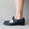Primavera Novo Estilo Europeu e Americano Salto Baixo 40-43 Tira com Fivela Scarpins X25090012