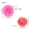 Molde de silicona de rosa tridimensional 3D, molde para pastel de mousse y pudín de grado alimenticio, vela de aromaterapia de pastel de luna de mediados de otoño