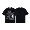 Erd Melancólico Rico Segunda Generación Nuevo Holgado Casual Belleza Tendencia Nicho Marca de Tendencia Estampado Cuello Redondo Manga Corta Colección de Camisetas para Hombres y Mujeres