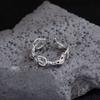 Lujo Ligero Estilo Francés Bolso de Cuerno Anillo Abregalletas Moda Personalizado Sentido de Alta Calidad Anillo para Dedo de Comida Popular Cibernético Anillo de Viento Frío