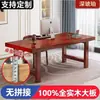 Mesa de Madeira Maciça Espessa Mesa de Escritório Mesa de Escrita Estudante Mesa de Computador de Mesa para Casa Mesa de Estudo para Casa Mesa de Placa Grande Bom Produto