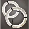 Lámpara de araña para dormitorio estilo crema, diseño minimalista francés, mármol artificial, forma circular creativa, adecuada para dormitorio principal y comedor, lámpara colgante protectora para los ojos 79H hierro