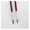 Pluma Rojo Vino Matisse Varilla Larga Pluma Gouxie Pelo de Nylon Cabeza Redonda Varilla Larga Pluma para Gouache Acuarela