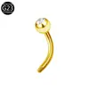 Aleación de Titanio F136 Accesorios para Barras Curvas DIY Material G23 Piercing de Ombligo Accesorios para Piercing de Ceja Compra al por Mayor