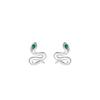 Aretes de Serpiente de Plata Esterlina S925 para Mujer 2025 Nuevos Aretes de Nicho Modernos de Gama Alta con Estilo Versátil de Rosca