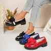 Verão 2026 Novo Comércio Exterior Tamanho Grande Feminino Casual Confortável Laço Estilo Britânico Sapatilhas Fashion Tamanho Único Serve na Maioria