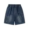 Venta Caliente Moda Infantil Mediano a Grande Pantalones Cortos tipo Capris de Cinco Puntos 26 Estilo Nuevo Shorts de Mezclilla Suave Lavado para Niños
