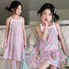 Vestido para Niña, Nuevo Estilo de Verano, Se Puede Usar Afuera, Elegante Ropa de Casa para Bebé Niña, Falda con Tirantes, Vestido de Playa para Niña Pequeña