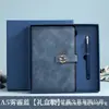 Caja de regalo para cuaderno Wenzhou traje al por mayor cuero A5 empresa de negocios oficina bloc de notas engrosado personalizable LOGOTIPO