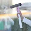 Limpiador de cristales de doble cara multifuncional con pulverizador de agua, raspador de cristal, herramienta de limpieza de ventanas, artefacto para limpiar cristales, raspador de suelo de baño