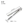 Pinza para fruta, barbacoa y carne de acero inoxidable engrosada, pinza para hielo de bebida fría integrada, pinza para hielo con dientes para bar comercial