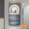 Pintura Decorativa de Entrada Moderna Simple Entrada Sala de Estar Pasillo Mural Viento de Lujo Ligero Pasillo Edición Vertical Atmosférica Pintura Colgante de Alta Gama