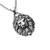 Aço inoxidável fundido retrô clássico face única Índia Tailândia seis dentes estátua masculina hip hop colar pingente joia