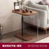 Mesa de Cabeceira Redonda Pequena da Moda com Prateleira de Armazenamento, Mesa Lateral para Sofá Estilo Luxo Leve, Mesa de Cabeceira Móvel Estilo Ins