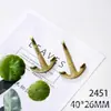 Acessórios de joias de liga metálica atacado 40*26mm âncora marítima de liga HOPE Âncora de marinheiro da Marinha