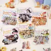 Pacote de Adesivos Yiniaoetori - Série Amigos Fofinhos - Adesivos Temáticos de Animais para Decoração de Diário DIY, 15 folhas incluídas