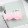 Estilo Coreano Nova Faixa de Cabelo de Pelúcia Laço Lavar Rosto Lavar Cabelo Faixa de Cabelo ins Tendência Celebridade da Internet Fofa Pérola Faixa de Cabelo Lote