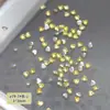 Nuevas Joyas Doradas Amarillas para Uñas, Circonitas Brillantes de Fondo Plano Mini Ojo de Caballo Gota de Agua Estrella de Cinco Puntas Accesorios para Uñas